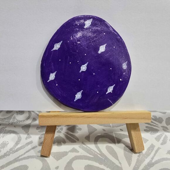 ✨ Wish Dish – Handmade Clay Moon & Star Art | One of a Kind | Great Add-on - Picture 5 of 7